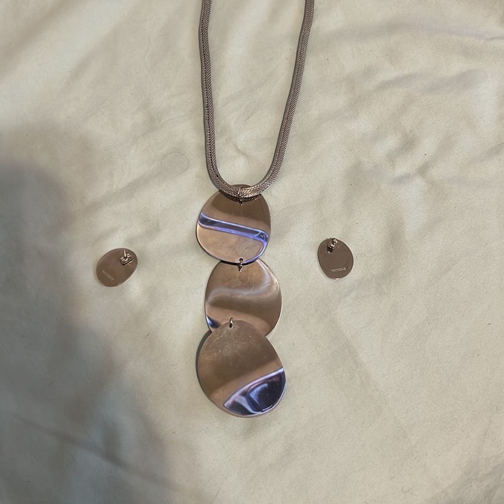 EDFORCE stainless steel necklace/earrings set - Picture 6 of 11